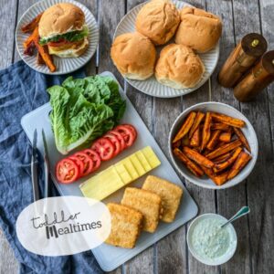 Grab-and-go fish burgers